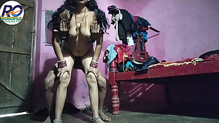 Desi Village Bhabhi's Full Nude Sex in Canoe Style and Sucking Cock by Putting It in the Mouth and Making It Hot