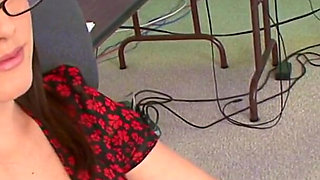 Lucky mature older dude gets to fuck this perfect young brunette with huge tits