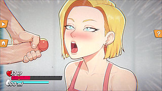 Android 18 Gears Deep - Android 18 Leaving Krillin Dry