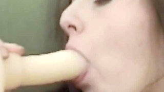 This Young Busty Girl Masturbates Her Hairy Pussy at the Casting