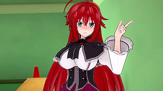 Rias Gremory Sex in the Library - Dxd Ntr Madness Series
