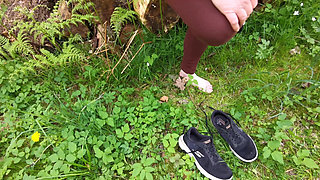 Let Me Spank Your Ass and Yopur Pussy in the Woods