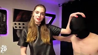 Cfnm femdom fetish brit fucks cfnm loser until he cums