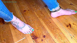 Human Rug Trample in Vans