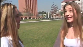 Stud Does 69 on Hot Blonde Then Take Turn Fucking Two Hot Pussies