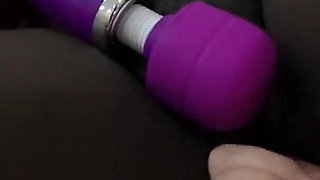 Stimulating My Clit with Wand Swc Doggy Cumming Hard