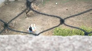 Amateur Brazilian Couple: Naughty Wife Flashing Naked in Front Yard