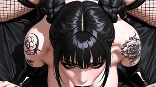 Hentai anime - Gotica culona quiere verga