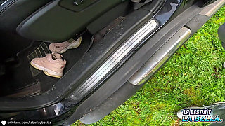 18-year-old Woman;driving Her Car While Her Vagina Vibrates We End up Fucking Anal in Public Hot!!!