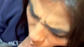 Amateur blondes pov blowjob and hardcore fun with lucky dude