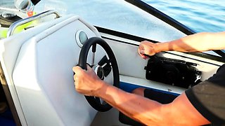 Nasty brunette babe in anal hardcore action