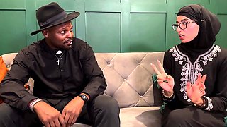 Arabic Muslim Slut Reversed to Christianity After Black Holy Father Blessed Her with BBC