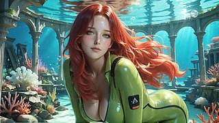 Alluring mermaid shares sensual POV passion in fantasy encounter