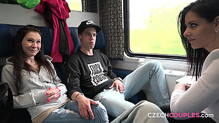 Czech Couples 26: Horny Couples Fuck on Train