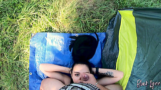 Sneaky Camping Neighbor Makes Me Suck Him - Little Stifle on Cum Lol