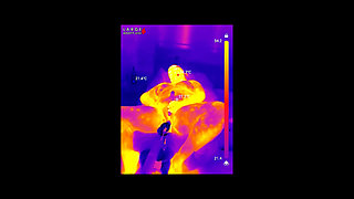 First BBC Sex Machine Fuck: Oiled up BBW Cums Hard on Your Massive Cock, 15 Min Ride and Cum Countdown, POV Thermal