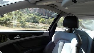 Big boobs amateur hottie sex outdoor in public