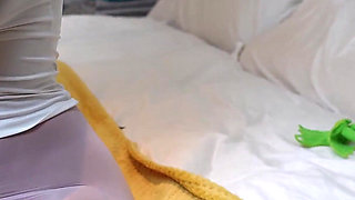 Latina's Plushy Surprise: Kermit's Tight Frogtie, Crotchrope, and Otm Gag Adventure! (4k)