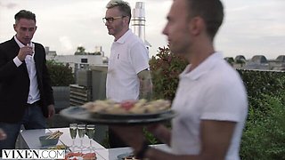 Lustful Sexy Venera and Ralf Christian at handjob action