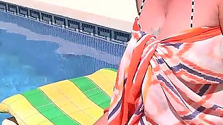 AuntJudysXXX - Meeting Hot Mature MILF Maggie Moon at the Pool