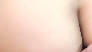 Wife Latina MILF Amateur in Sexy Lingerie Rides POV Me, Cowgirl, Big Tits, Anal Plug and Cum Reveal, Real Couple