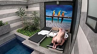 Hotel Waiter Surprise: I Undress, He Eats My Tight Pussy, Then I Give a Blowjob Until He Cums in My Mouth