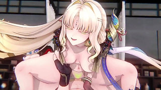 Wuthering Waves - Yangyang & Suisui Get Close with Rover 3D Hentai Animation