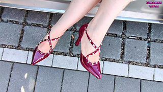 I Smoke a Cigarette and Show My Divine Shoes