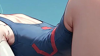 Green Hair Cracked Neck Mind Break: Robot Men Liquid Explosion