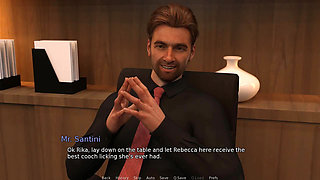 The East Block: Boss His Buddy and His Employees Foursome Sex in the Office Ended with Huge Cum Explosion - Episode 42