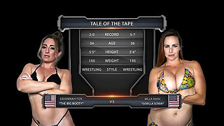 Bella Rossi Vs Savannah Fox Female Wrestling