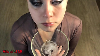 Throat Saliva and Sperm in the Bowl for Vilu Vidish