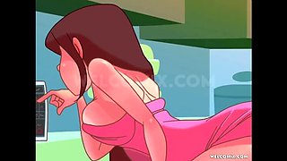 Best anal sex toons - Teen gets suntan in hot hentai animation