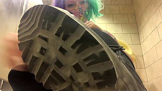 Pee drinking piss fetish babe solo plays with bottle