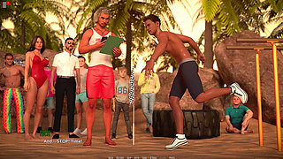 Dominos Beach 20: John-fiona Tryout Win & Lifeguard Official (sfw)
