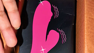 New Dildo, full power vibration in my pussy made me horny for Penis
