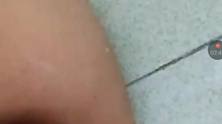 Fingering my tight pussy ,while he jerking his dick
