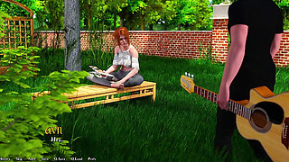 Being a Dik - Going to the Next Step with Cheating Busty Red Head While Learning Her How to Finger Play the Guitar