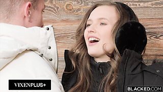 Jason Luv and Stacy Cruz's kissing movie by Blacked.Com