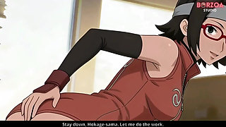 Naruto Fucks and Creampie Sarada While Sakura Is Watching, He Betrayed Boruto (uncensored Hentai)