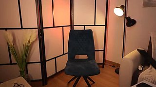 Blonde Stella Cardo Hot Striptease & Solo Masturbation with Big Natural Tits