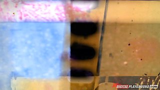 Tanned MILF gets creamy facial