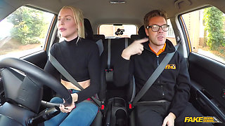 Fake Driving School - Naughty Student Driver Lexi Lou Deepthroats Instructor Ryan, Gets Fucks Hard Until She Squirts & Cums