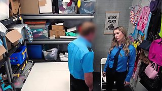 Guilty Security Guard Pleasures Coworker