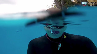 Underwater Wetsuit JOI in My Private Pool