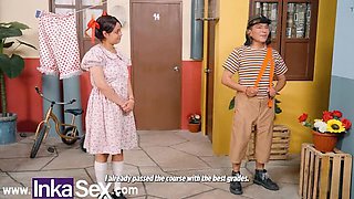 Big Dick Double Penetration for Teen Latina Marina Gold in Rough Anal Scene