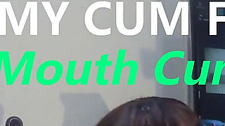 She Eats My Cum First Time - Pussy to Mouth Cum Swallow