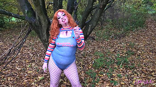 Catalia Smoking Dressed up in Cosplay