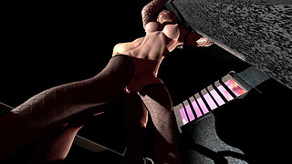 Sissy Ladyboy Standing Anal in Prison