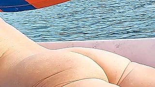 A Mature Woman, Completely Naked, on a Sailboat!